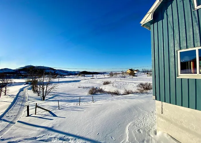 The Blue House In Lofoten Alstad (Nordland)